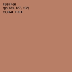 #B87F66 - Coral Tree Color Image
